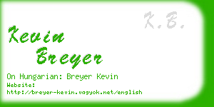 kevin breyer business card